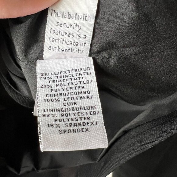 Diane von furstenberg‎ leather Esther black jacket pockets women’s size 4 - Picture 8 of 11